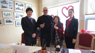 (2nd from left) Mayor Chamberland