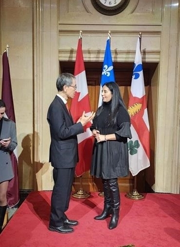 Réception d’échange de vœux organisée par la mairesse de Montréal (le 21 janvier 2026) 