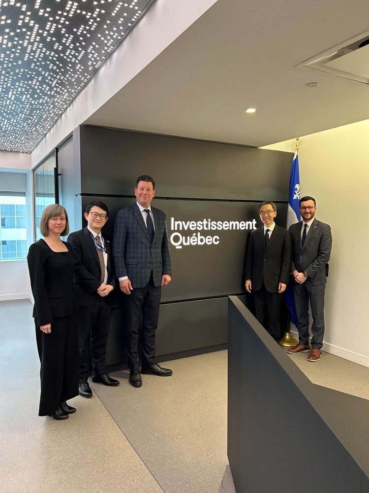 ボルデュック・ケベック投資公社（IQ）インターナショナル総裁との面会（5月11日）